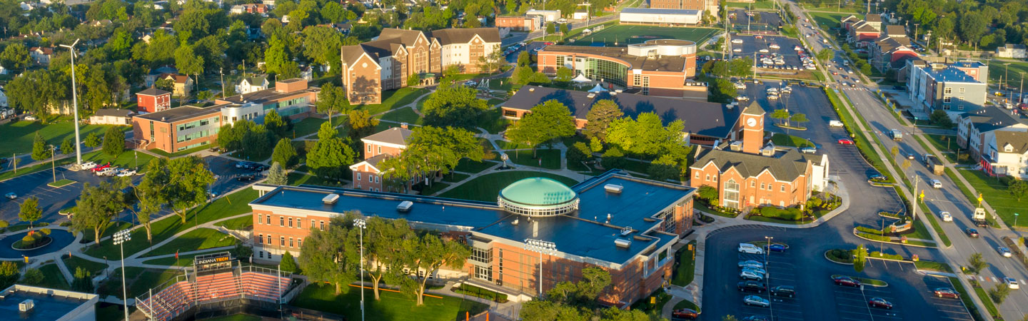 Aerial view of the Fort Wayne Campus